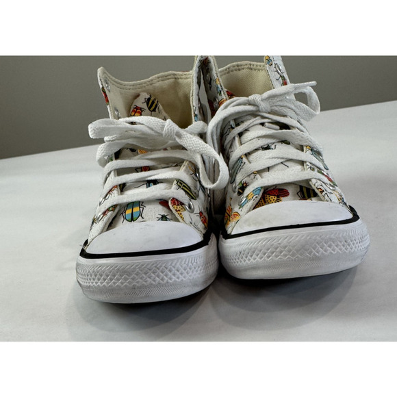 Chuck Taylor Converse High Top Sneakers A Bug's World Kids Science Fair Size 2 - Picture 8 of 10